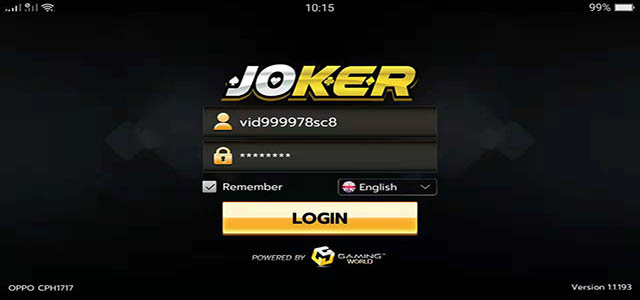 Login Joker123 Apk Android
